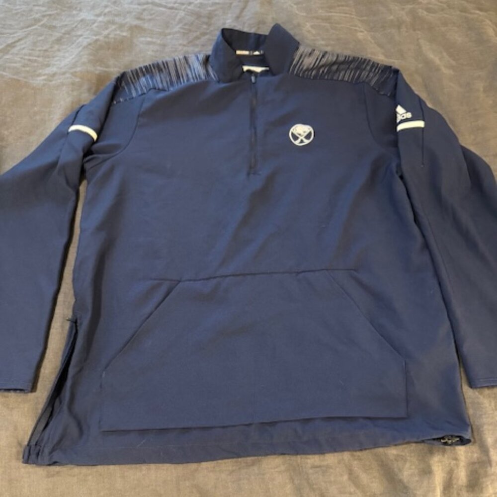 Adidas Buffalo Sabres Quarter-Zip Pullover – Men’s Large
